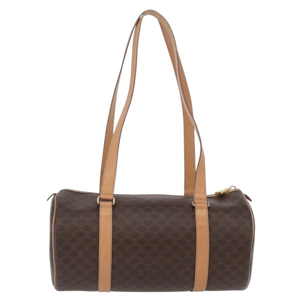 Celine Macadam Handbag Brown